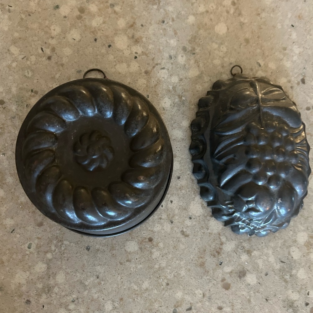 Vintage Metal Wall Decor Molds